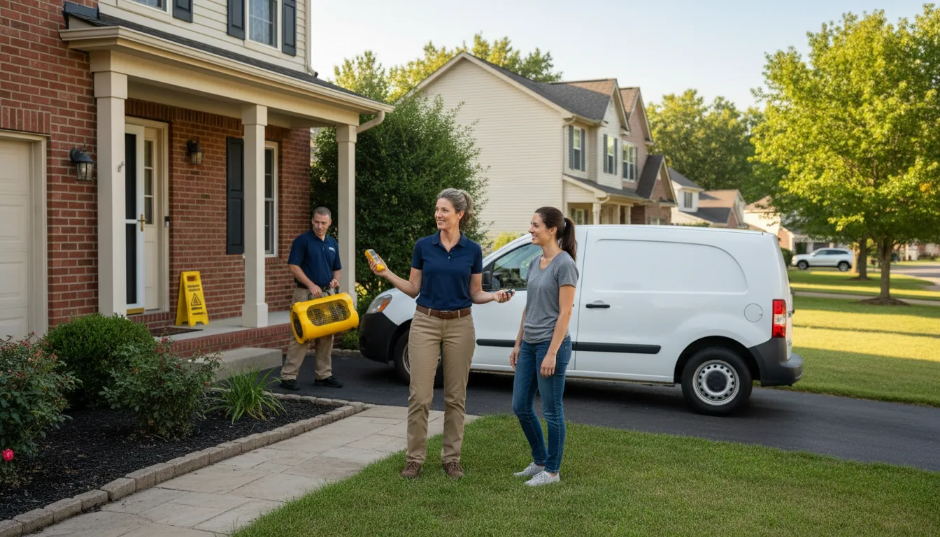Residential water damage restoration in Riverton, CT